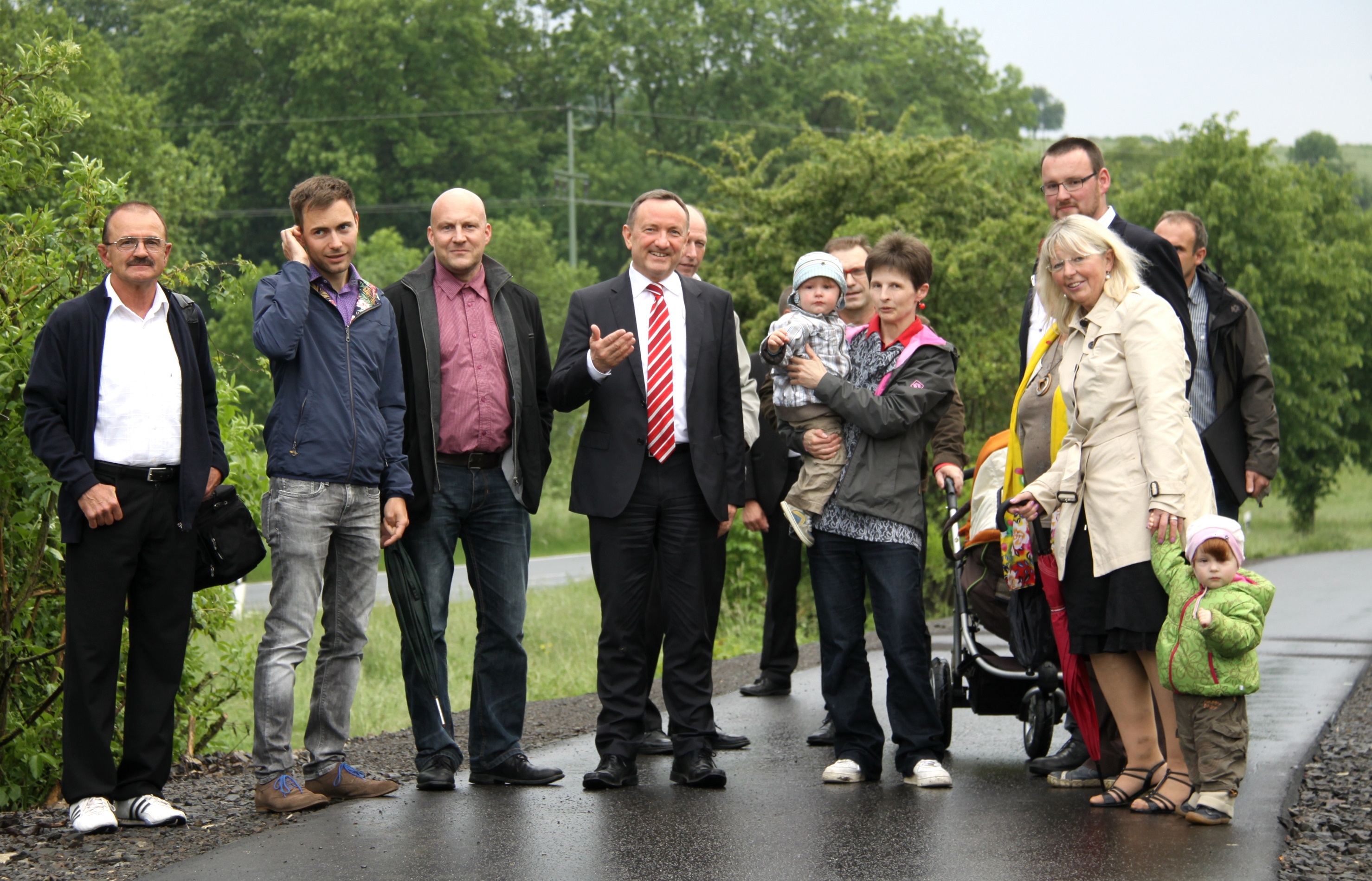 Treffen mit Thüringens Innenminister am Feldatalradweg