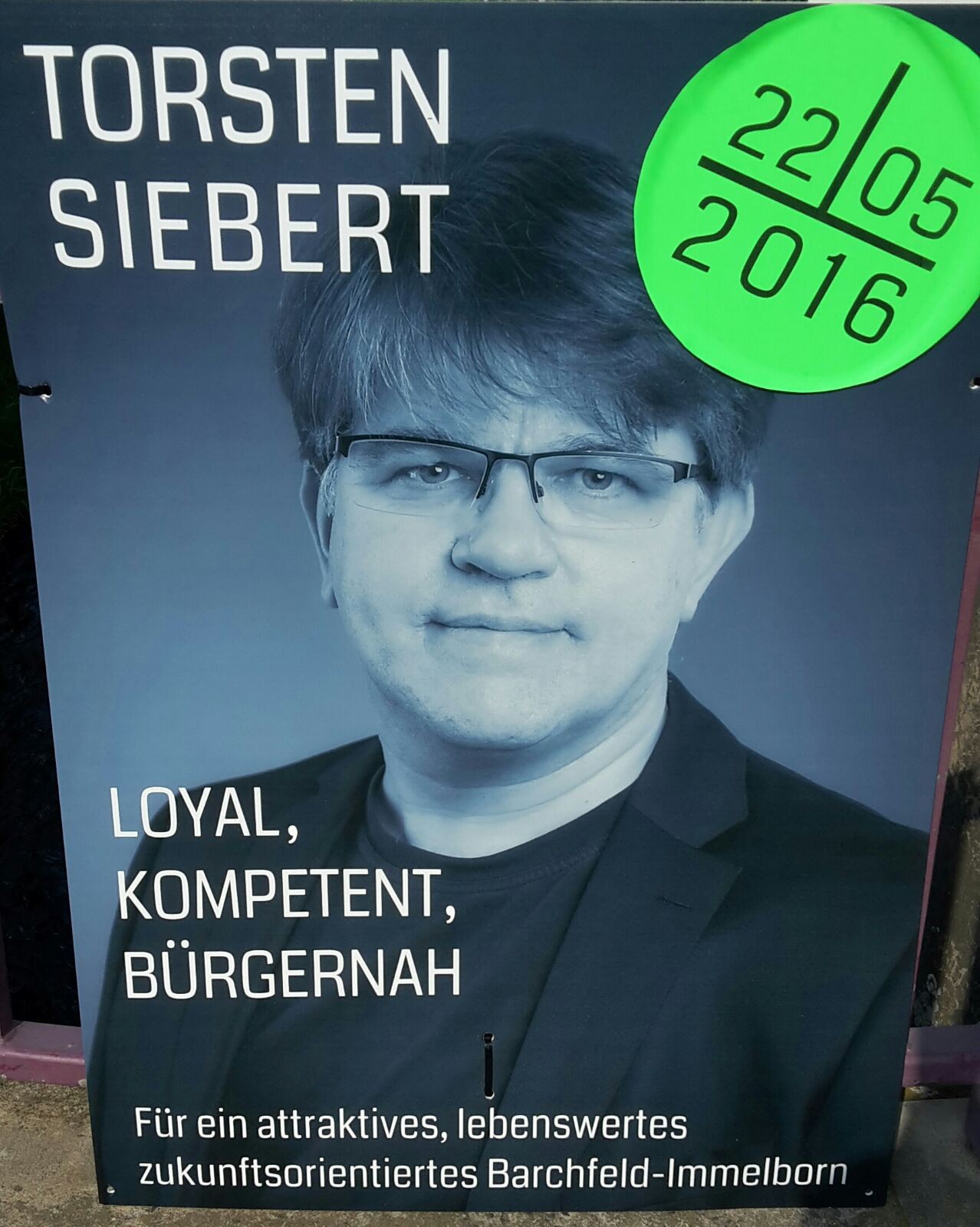 In die Stichwahl am 5. Juni: Torsten Siebert