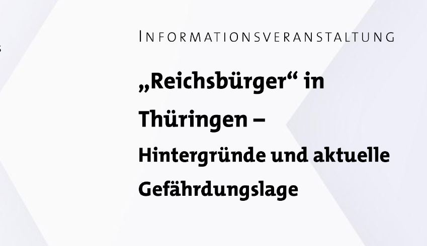 „Reichsbürger“ in Thüringen – Hintergründe und aktuelle Gefährdungslage