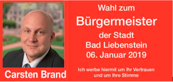 Carsten Brand. Unser Kandidat für Bad Liebenstein.