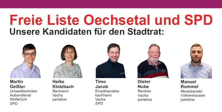 Die SPD Vacha stellt ihr Wahlprogramm und die Kandidaten für die Stadtratswahl vor