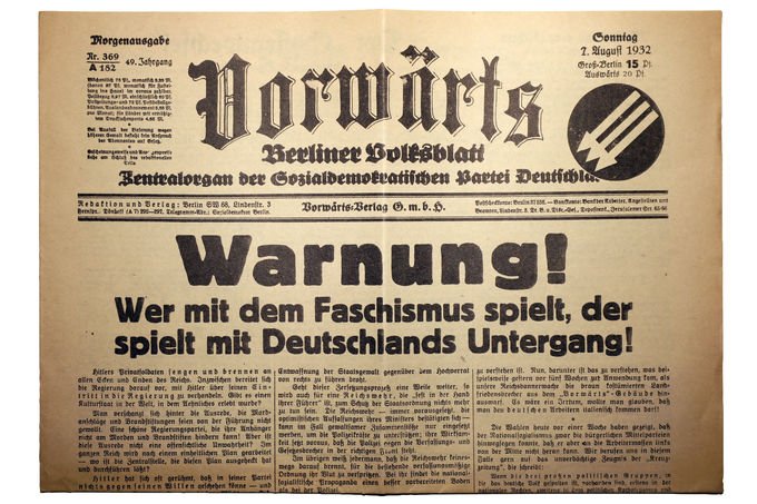 Warnung! Wer mit dem Faschismus spielt, der spielt mit Deutschlands Untergang!