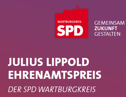 „Julius Lippold“-Ehrenamtspreis der SPD Wartburgkreis wird erneut ausgelobt